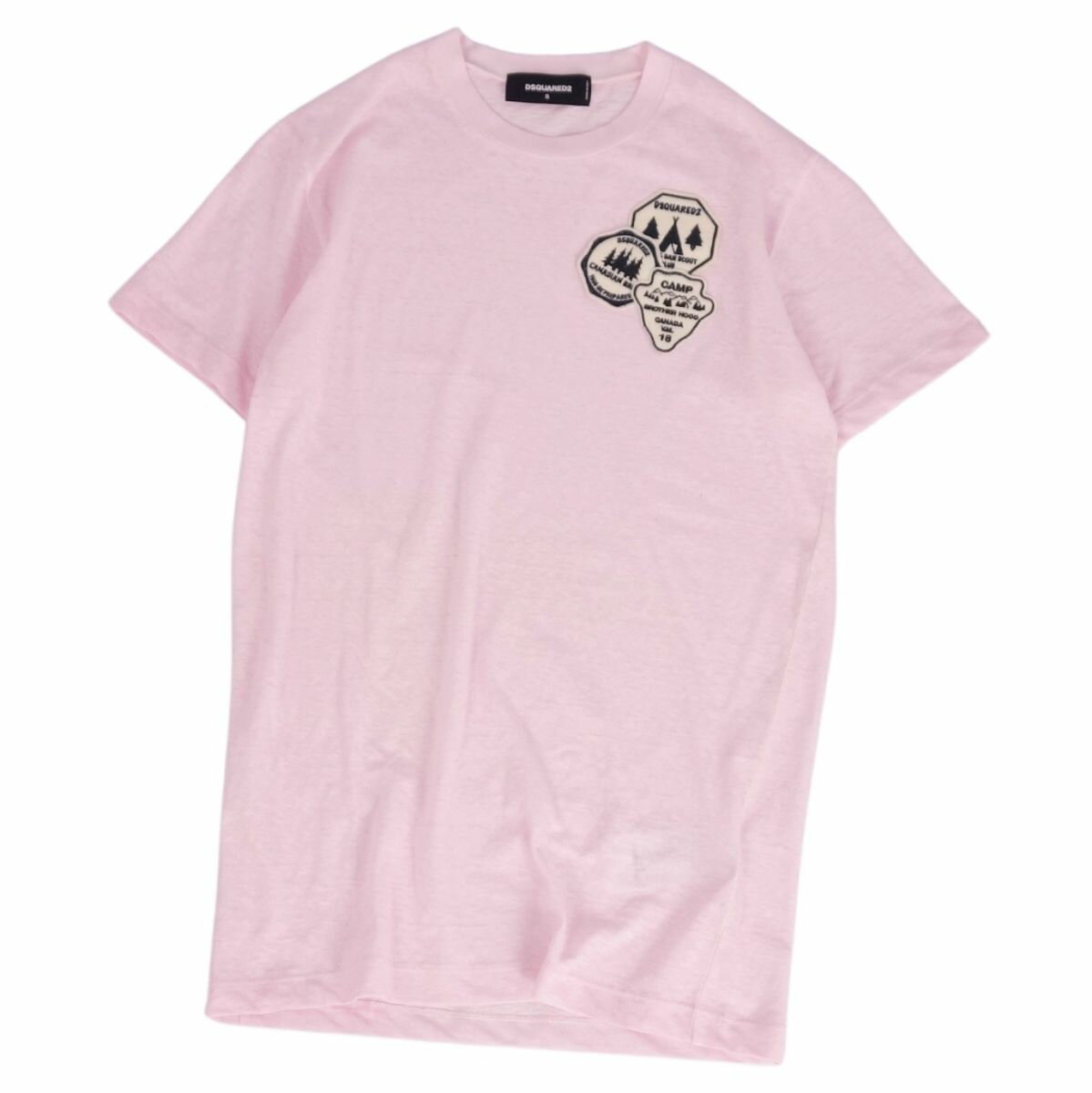 ディースクエアード 22SSＴシャツ カットソー 半袖 S ピンク ディースクエアード tシャツ（色：ピンク系）のおすすめ人気商品一覧