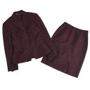 【美品】グッチ GUCCI セットアップ トムフォード期 スカートスーツ ウール モヘア ジャケット スカート レディース イタリア製 38(M相当) ボルドー...