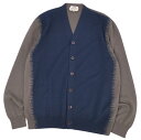 【極美品】エルメス HERMES 21AW カーディガン ロングスリーブ 長袖 カシミヤ イタリア製 トップス メンズ S ブルーグリーン/グレージュ【中古】(4)