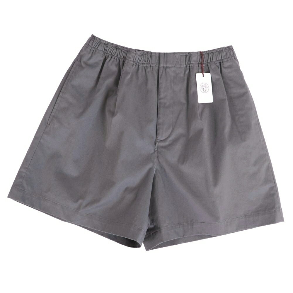 樂天商城 - 【新古品】エルメス HERMES パンツ 23SS ショートパンツ ショーツ コットン ボトムス メンズ イタリア製 40(M相当) グレー【中古】