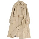 【美品】バーバリー ロンドン BURBERRY LONDON コート ライナー付き シングル トレンチコート コットン100％ アウター レディース 38(M相当) ベージュ【中古】