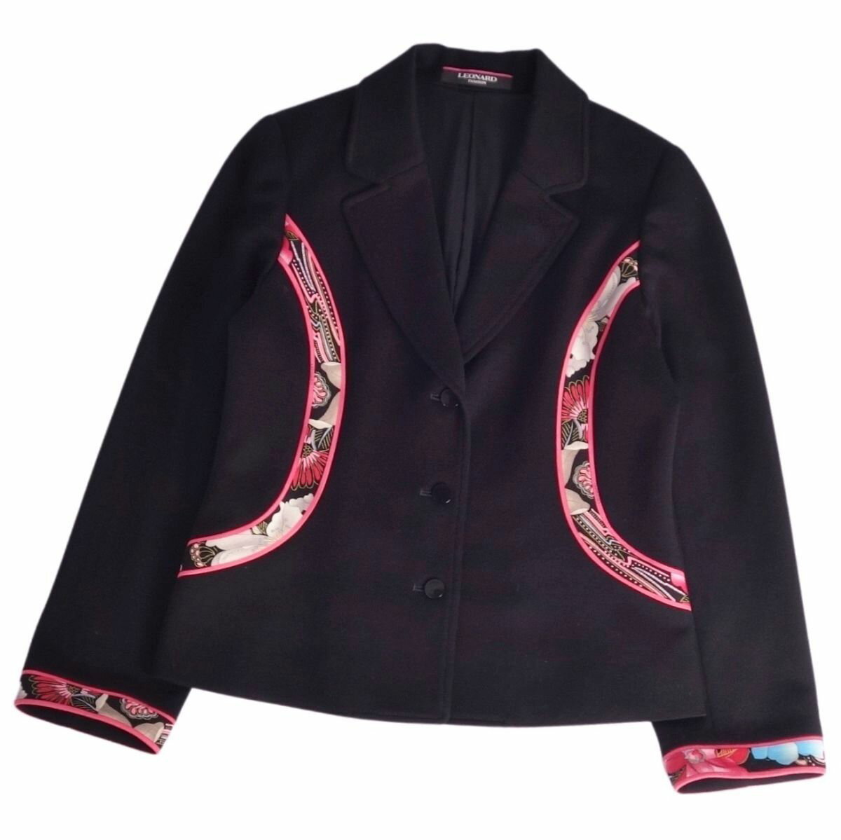 ★美品★LEONARD SPORT/レオナール＊カーディガン＊42/LL相当 ☆美品☆LEONARD SPORT/レオナール＊カーディガン＊42/LL相当