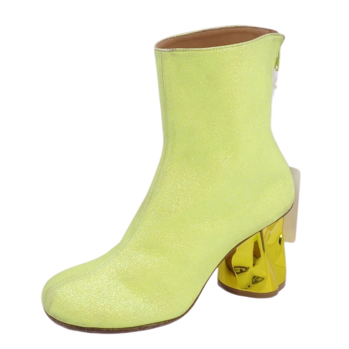 Rakuten - 【新古品】メゾンマルジェラ Maison Margiela 22 ブーツ アンクルブーツ ショートブーツ グリッター シューズ レディース 36(23cm相当) イエロー【中古】