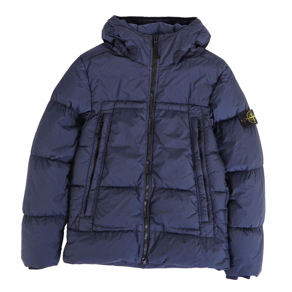 Rakuten - 【美品】ストーンアイランド STONE ISLAND ジャケット 20AW GARMENT DYED CRINKLE REPS DOWN ダウンジャケット ナイロン ジップアップ アウター メンズ S ネイビー【中古】