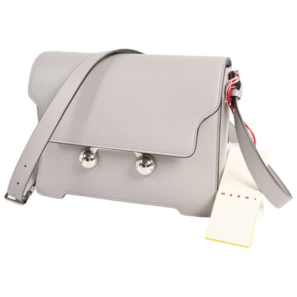 マルニ MARNI バッグ Trunkaroo ショルダーバッグ レザー カバン 鞄 レディース イタリア製 グレー