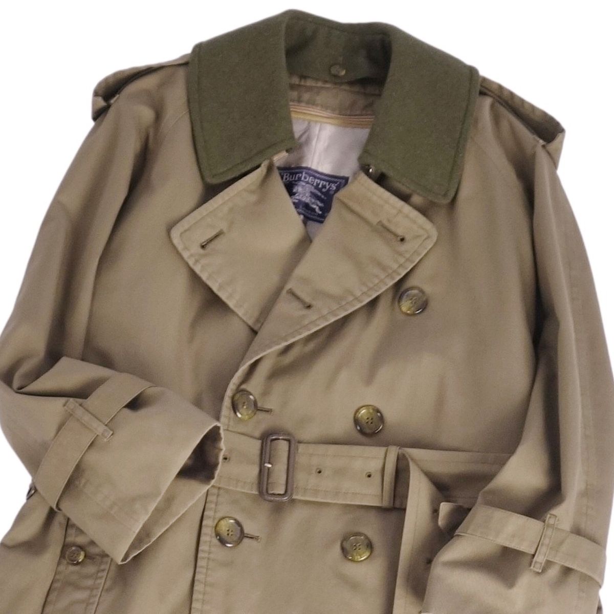 美品 Vintage バーバリー Burberrys コート 2枚襟 ライナー付き トレンチコート コットン 裏チェック アウタ modestlord-10131022 MODEST LORD 仙台 楽天市場店 サンプル画像3