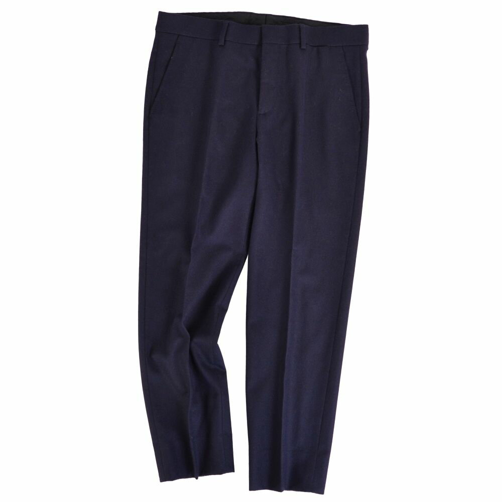 Rakuten - 【美品】エルメス HERMES パンツ 21AW ロングパンツ ウール ボトムス メンズ イタリア製 44(L相当) ネイビー【中古】
