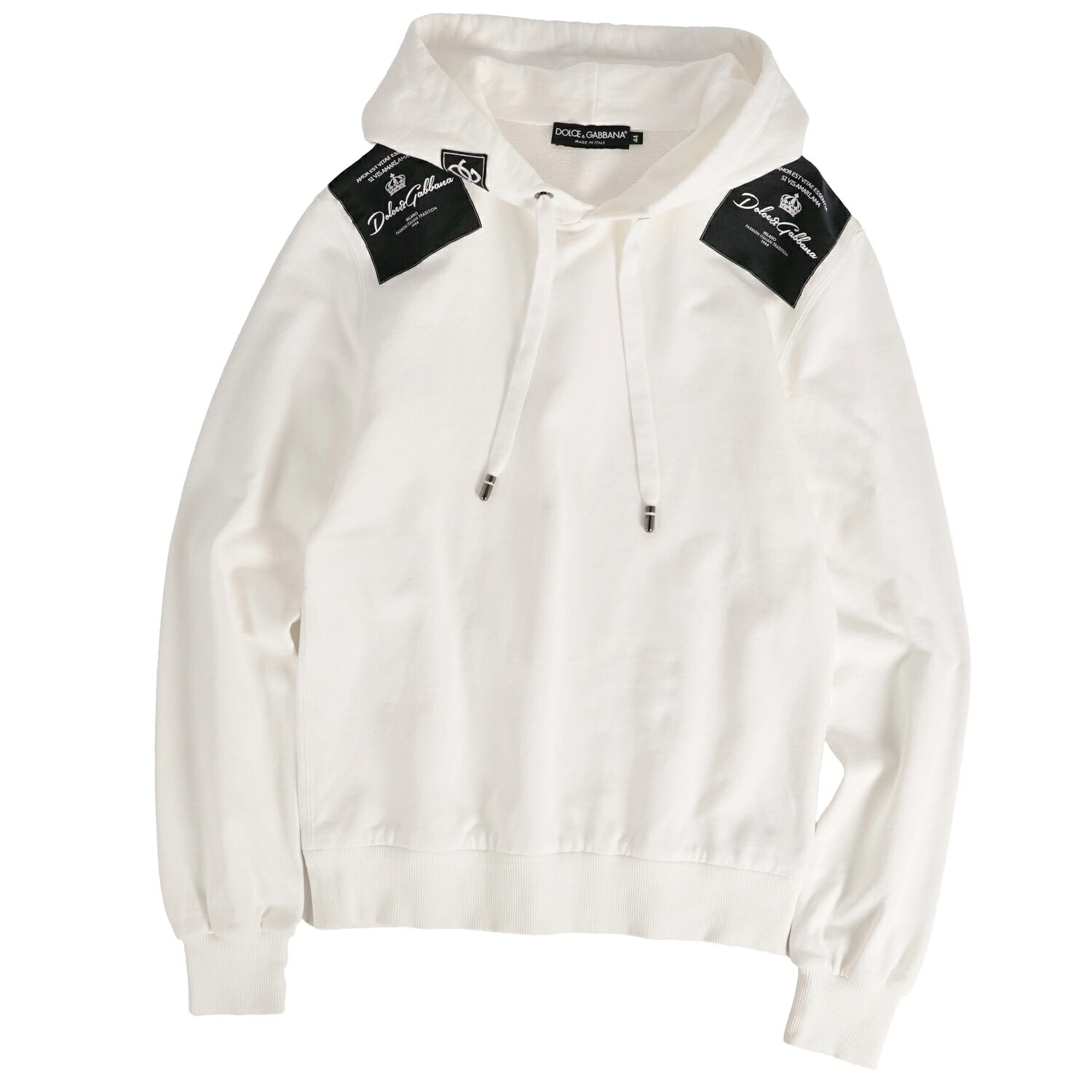 DOLCE&GABBANA - 【美品】定価10万　DOLCE&GABBANA  スウェットパーカー　白　正規品 楽天市場】ドルチェ&ガッバーナ スウェットの通販