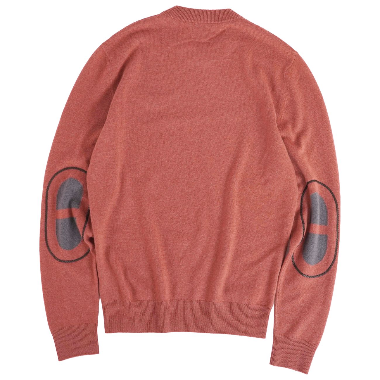 Rakuten - 【極美品】エルメス HERMES ニット 23SS セーター クルーネック マイヨン シェーヌダンクル ロングスリーブ 長袖 カシミヤ レザー トップス メンズ M ブラウン【中古】
