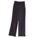【極美品】エルメス HERMES パンツ 23SS ロングパンツ ジャージー 無地 ボトムス レディース イタリア製 34(S相当) ブラック【中古】