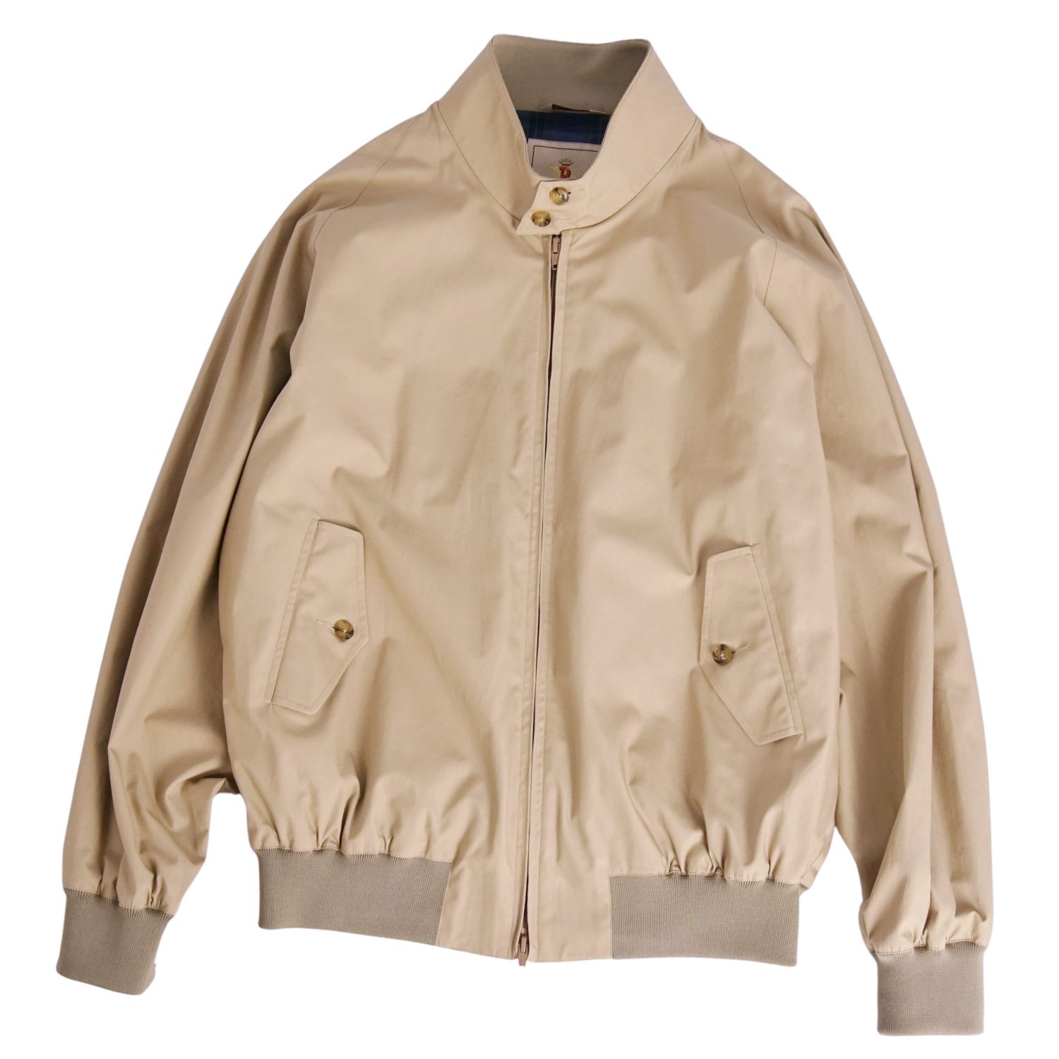 バラクータ G9 44 ベージュ スウィングトップ ハリントンジャケット BARACUTA（バラクータ） スエードレザー G9 クラッシック ハリントン