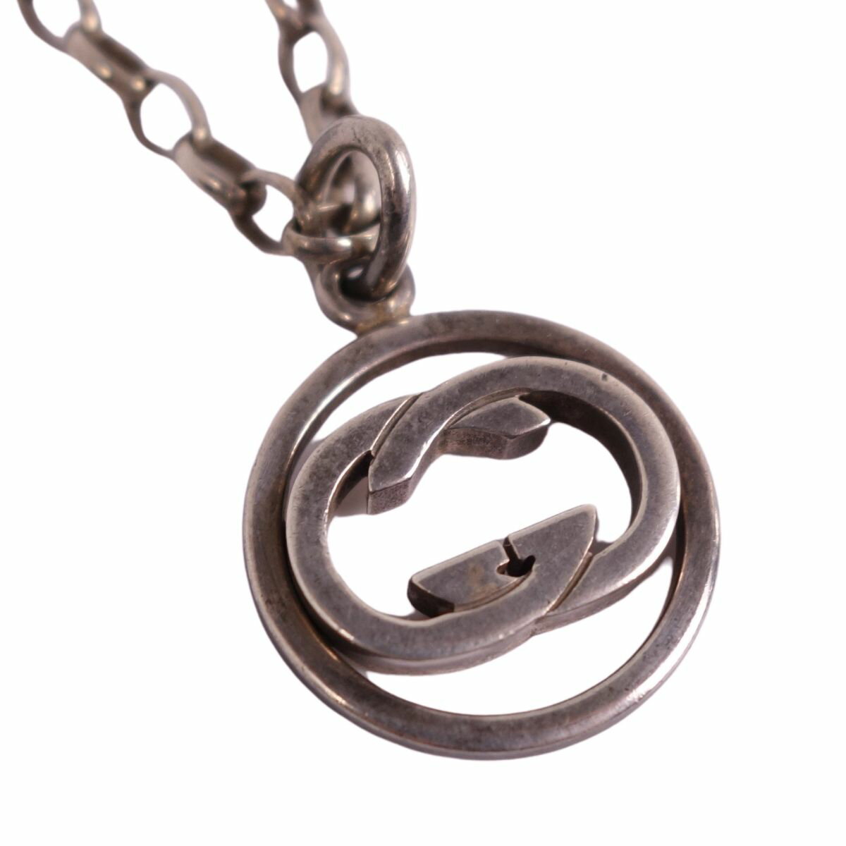 gucci///////////////\\\\\\\\\\\\\\\\\\\\\\\\\\\\\\\' - 【美品】グッチ GUCCI グッチ GUCCI ネックレス ペンダント GG インターロッキング シルバー925 ジュエリー アクセサリー ユニセックス シルバー【中古】