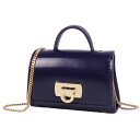 【美品】サルヴァトーレ フェラガモ Salvatore Ferragamo ケース AirPodsケース エアポッズ ガンチーニ金具 レザー レディース ネイビ...