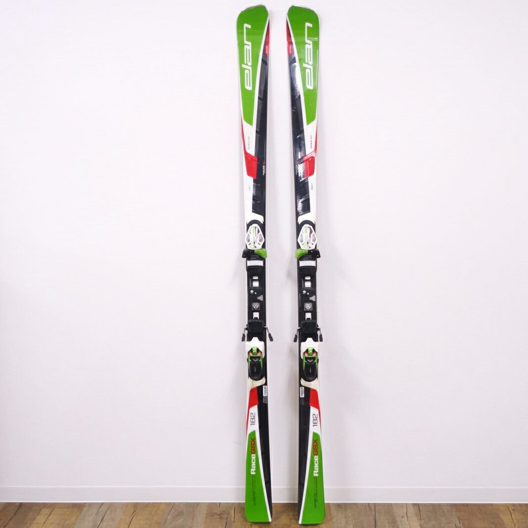 【美品】エラン elan レージング スキー GSX RACE 182 cm ビンディング Elx14 GS板 スキー板 アウトドア 重量実測：3570g（ビンディング含む1本)【中古】
