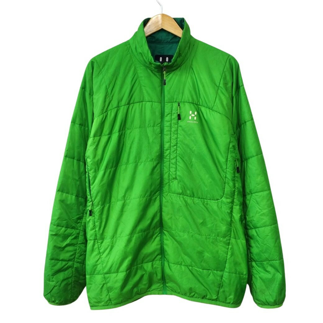 ホグロフス HAGLOFS BARRIER PRO II JACKET バリアー プロ ジャケット 中綿 グリーン メンズ XL 登山 キャンプ ウェア アウトドア【中古】