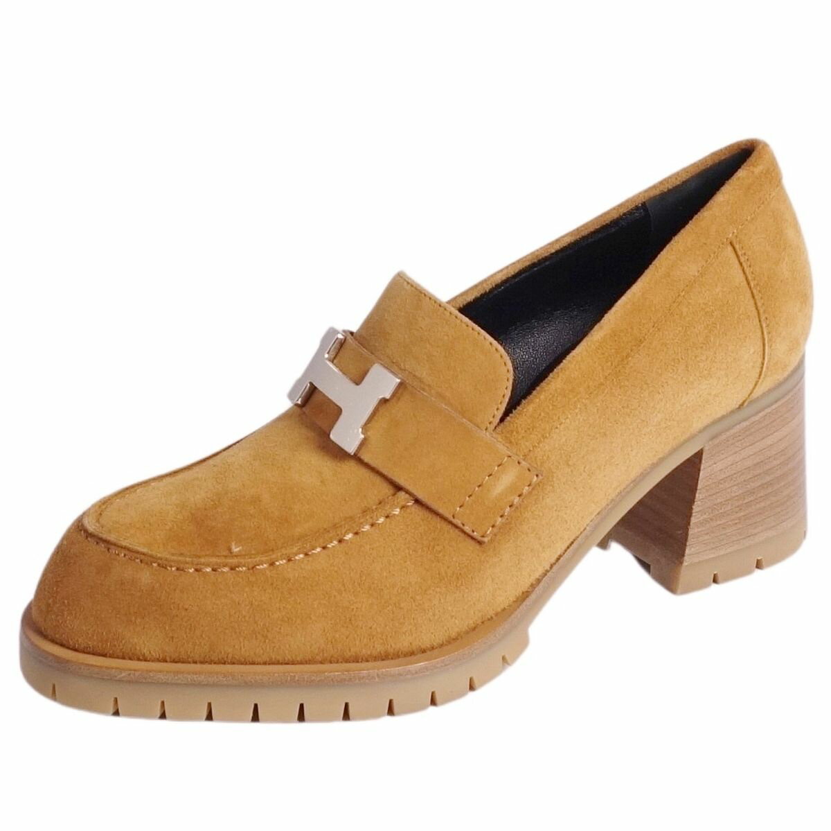 【美品】HERMES エルメス Hロゴ ローファー レザー パンプス 美品✨ エルメス ローファー Hロゴ 革靴 コンスタンス シュー