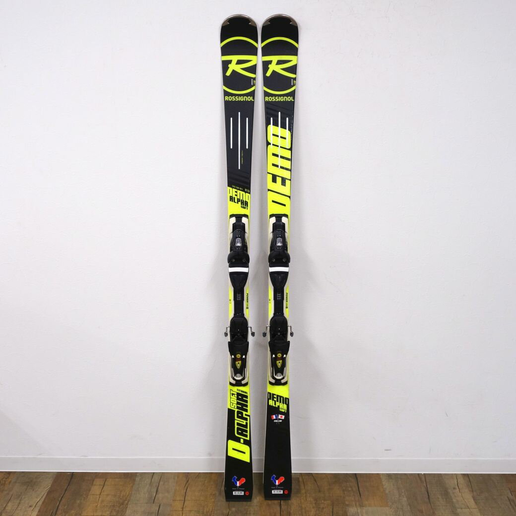 【美品】ロシニョール ROSSIGNOL ゲレンデスキー DEMO ALPHA SOFT デモ アルファ ソフト 167cm 68mm ビンディング AXIAL3 120 TPI2 スキー板 アウトドア ゲレンデ 重量実測：3260g（ビンディング含む1本)【中古】