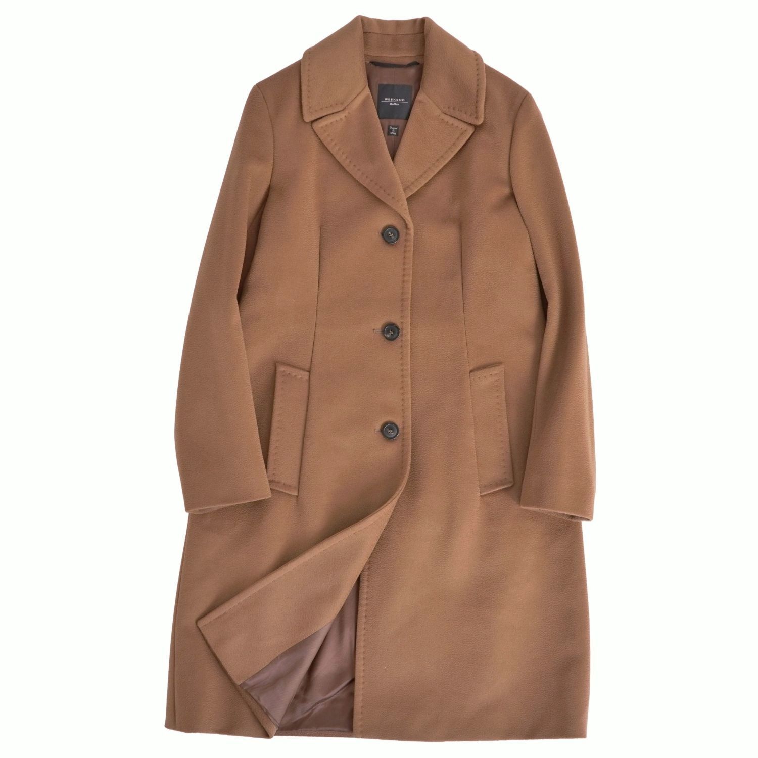 樂天商城 - 【極美品】マックスマーラ WEEKEND Max Mara 2020年 コート チェスターコート ロングコート ウール アウター レディース JI42 USA8 FB40(L相当) ブラウン【中古】