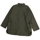 【美品】ポーター クラシック PORTER CLASSIC シャツ ジャケット モールスキン ロングスリーブ コットン 無地 トップス メンズ 3(L相当) グリーン【中古】