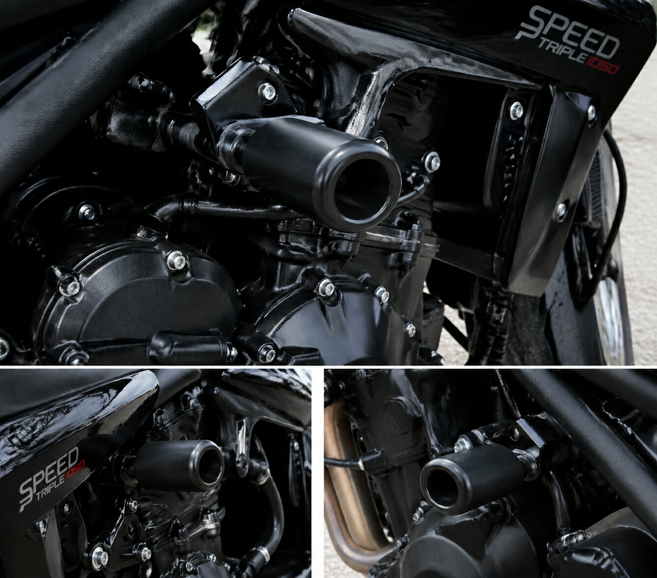 Rakuten - フレームスライダー BLACK Triumph Speed Triple 1050 05- 750-9219