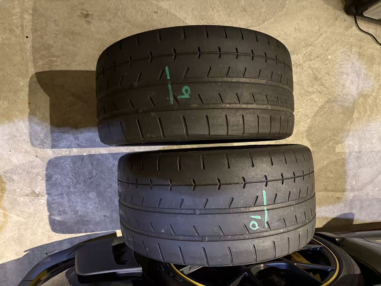 Rakuten - 横浜ゴム（YOKOHAMA） ADVAN NEOVA AD09 245/40R17 2021年製4421 中古タイヤ 2本セット9&10 タイヤ残溝:約2.0~2.4mm