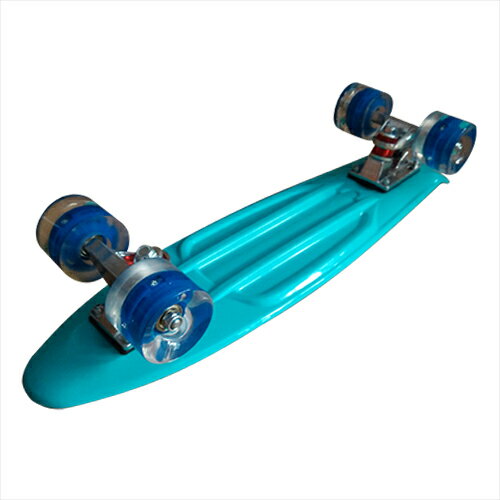 ミニスケートボード ミニクルーザー 22インチ Dk Blue+lighting wheel Design PSD22-P-BLU-LW-29