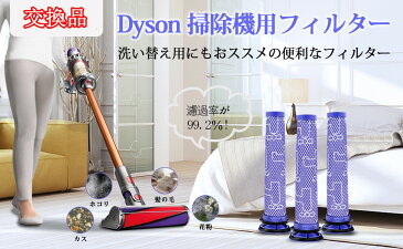 ダイソン dyson フィルター 2個セット 洗える プレモーターフィルター 洗濯可能 掃除機パーツ 部品 ダイソン掃除機部品 Filter DC58 DC59 DC61 DC62 V6 V6slim V7 V8 用 交換フィルター 輸入品