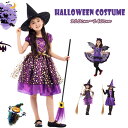 ワンピース 女の子 ハロウィン服 子ども 子供ドレス コスチューム 可愛い ワンピース コスプレ衣装 キッズ パーティー ドレス ハロウィン 女の子 4タイプ 小悪魔 魔女 ウィザード(3)