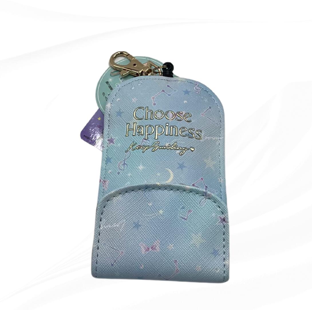 小学生 女子 C05371 キーケース ブルー 青 子供用 中学生 高校生 修学旅行 通学 通勤 人気 かわいい コンパクト 誕生日プレゼント オールシーズン