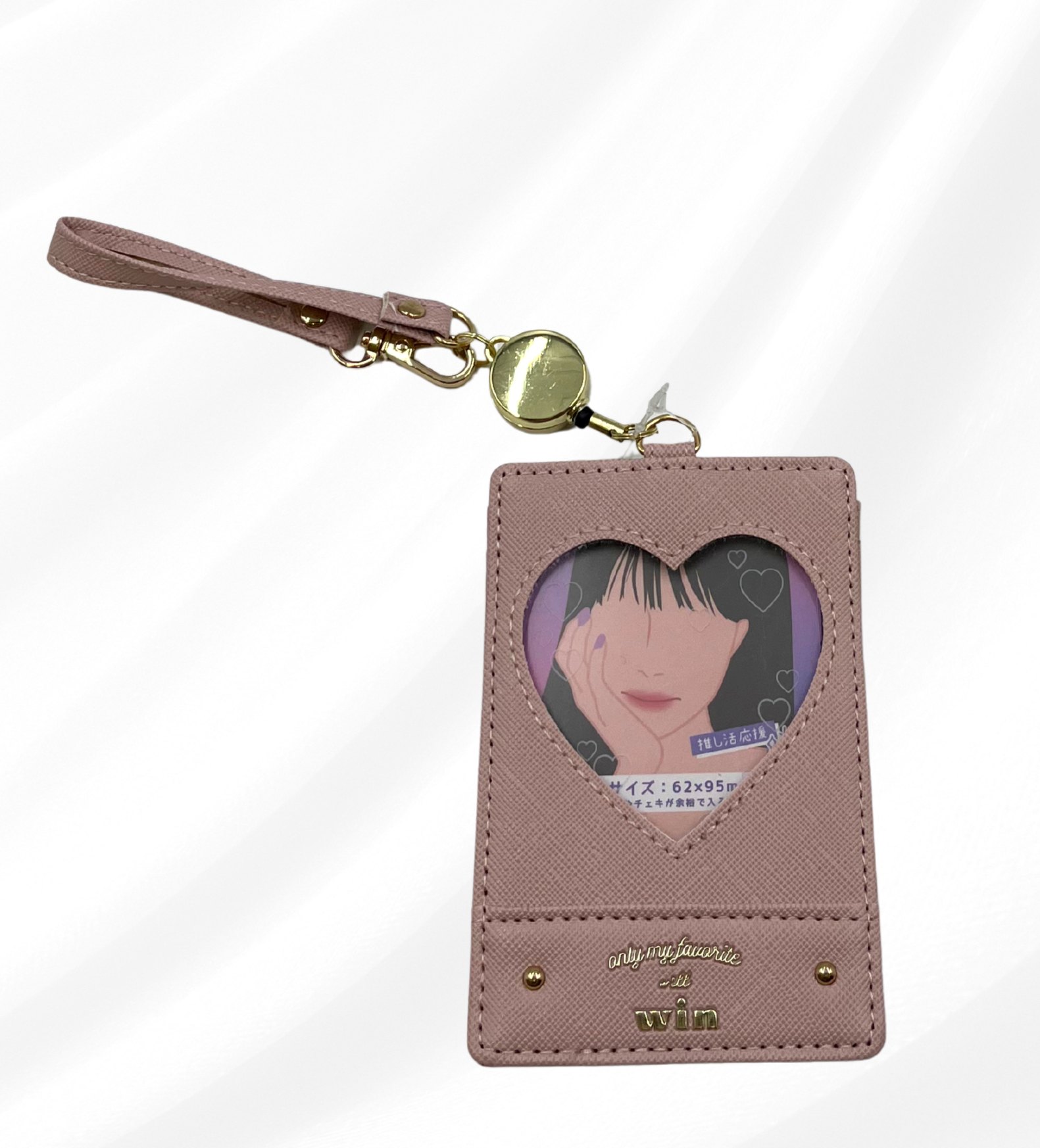 小学生 女子 L23334 パスケース ピンク 推しの写真が入る 子供用 中学生 高校生 修学旅行 通学 通勤 人気 かわいい コンパクト 誕生日プレゼント オールシーズン