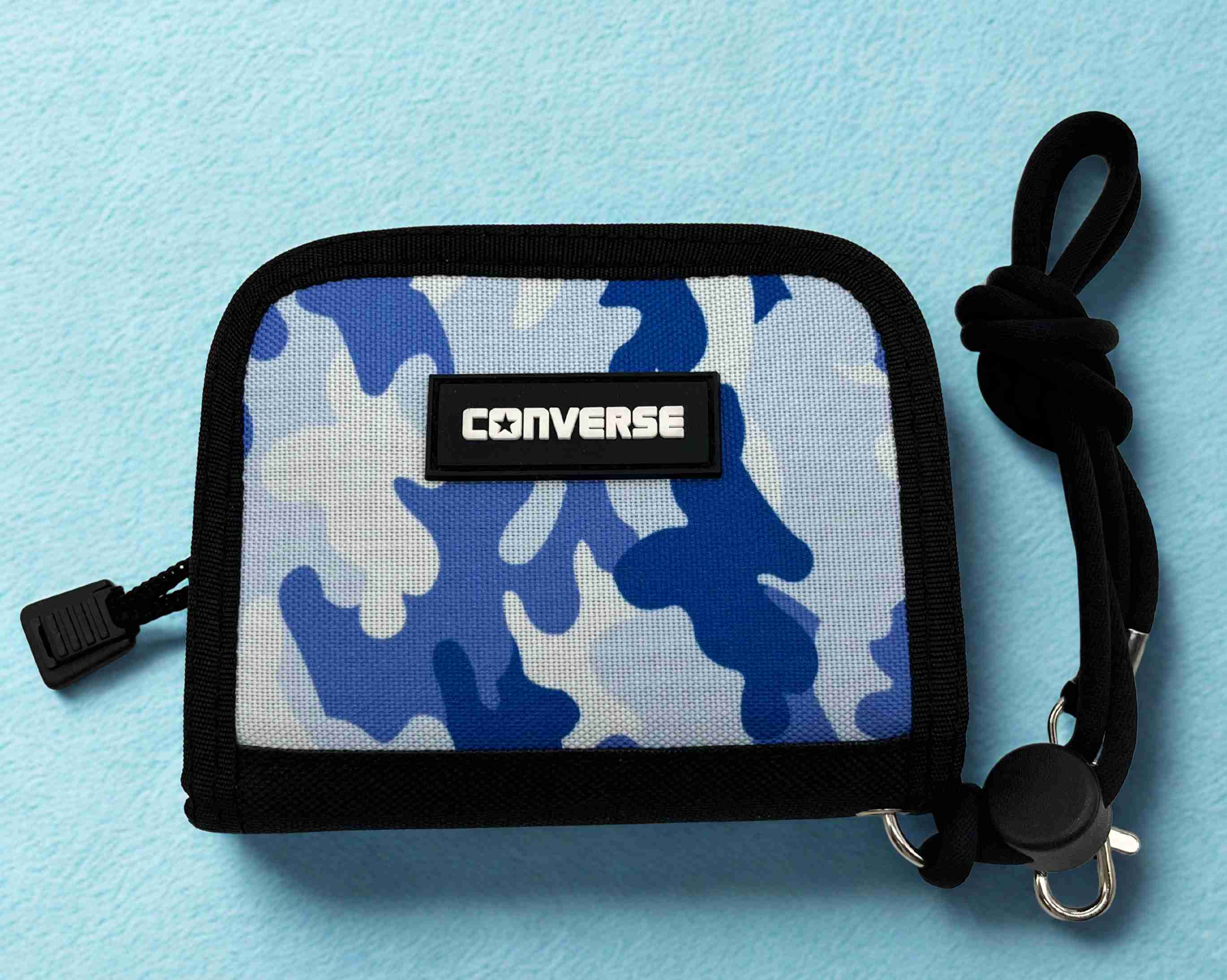 小学生 男子 女子 L23241 ブラック ブルー コンバース converse 迷彩 財布 二つ折り財布 ミニ財布 子供用 中学生 修学旅行 人気 小さい財布 可愛い シンプル カッコいい コンパクト お財布 さいふ 誕生日プレゼント キッズ財布 オールシーズン
