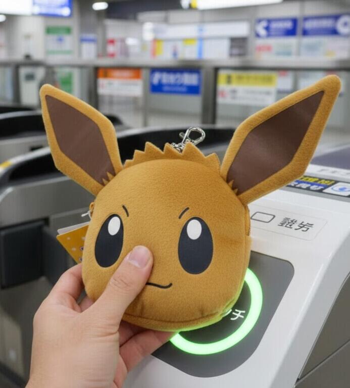 ポケットモンスター 小学生 女の子 男の子 md0008 パスケース Pokémon ポケモン イーブイ 茶色 子供用 中学生 高校生 修学旅行 通学 通勤 人気 かわいい 誕生日プレゼント オールシーズン