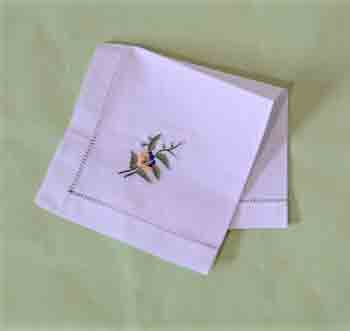 ベトナム刺繍のハンカチD・ハノイ