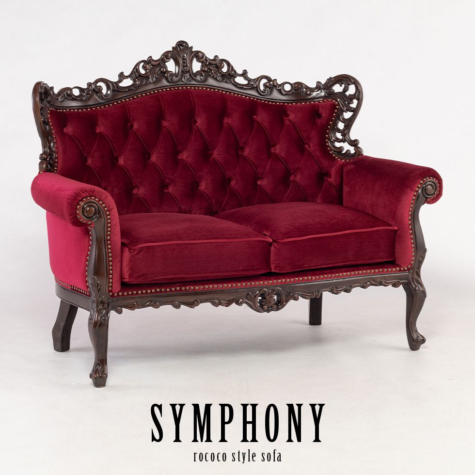 Symphony シンフォニー ロココ調家具 ソファ 2人掛けロココ 調 ゴシック ヨーロッパ ソファー ヨーロピ..