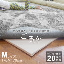 下敷き専用ラグ Mサイズ 2畳 厚み 2cm 20mm ごろん ラグ用 下敷き 高反発 マット 170×170cm手持ちのラグやカーペットなど「 敷物の下に敷く専用」日本製 高品質 高反発マット。クッション性・防音性・保温性がアップ ♪ za01-00462