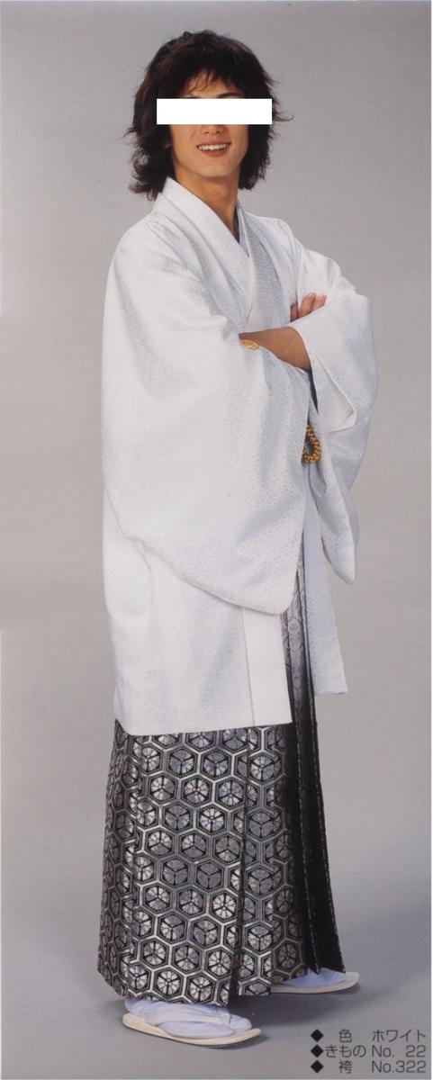 楽天SHOP　MOEレンタル羽織袴フルセット成人式紋付袴（ホワイト）12月に発送予定！安心！