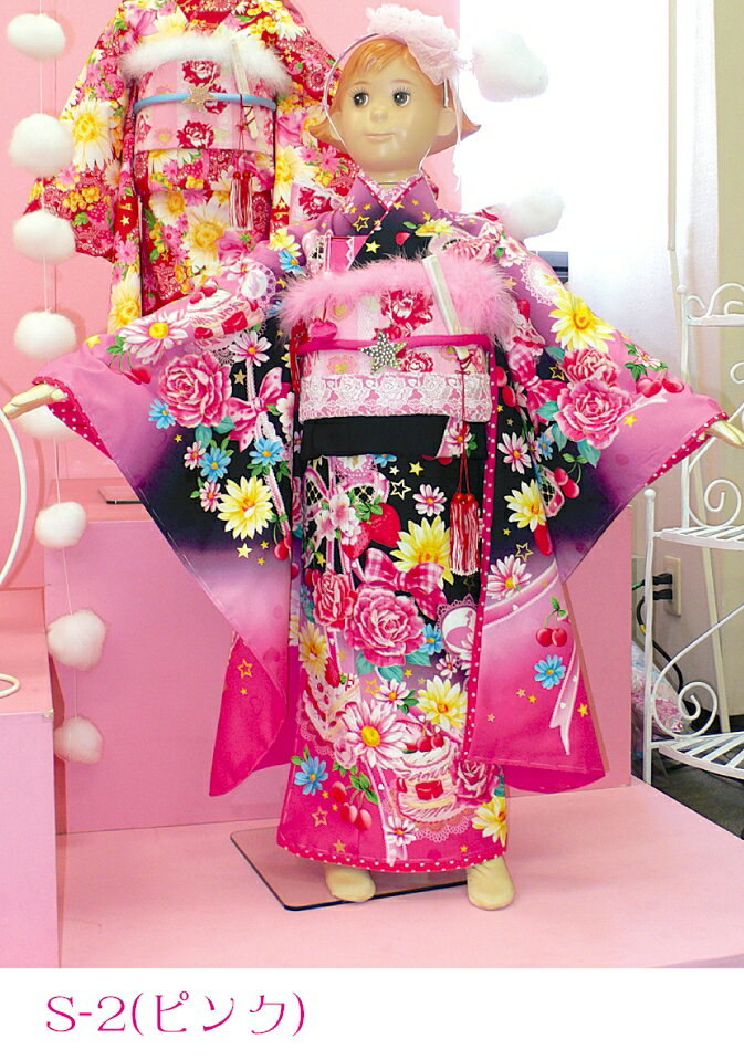 松田聖子フルセット七五三着物七歳2009新作新品7歳・女児ブランド着物 S-2 フルセット