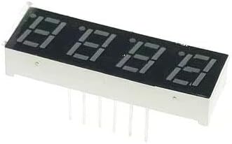 乐天商城 - Moechando 0.28インチ 4桁7セグLED表示器 赤 DPが表示する仕様（1個入り）