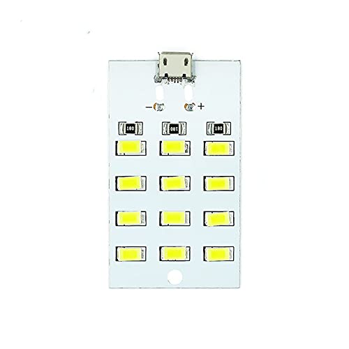 乐天商城 - Moechando LEDx12 LEDランプモジュール マイクロUSBコネクタ付き 昼白色・5V 1個入り