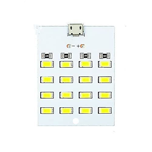 樂天商城 - Moechando LEDx16 LEDランプモジュール マイクロUSBコネクタ付き 昼白色・5V 1個入り