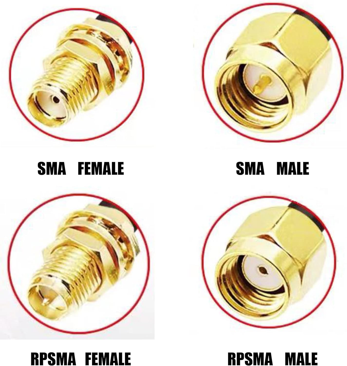 Moechando SMA��RPSMA���ͥ����Ѵ������֥� ����ȿ��Ѵ������֥� ξ¦���ͥ����դ� 300mm