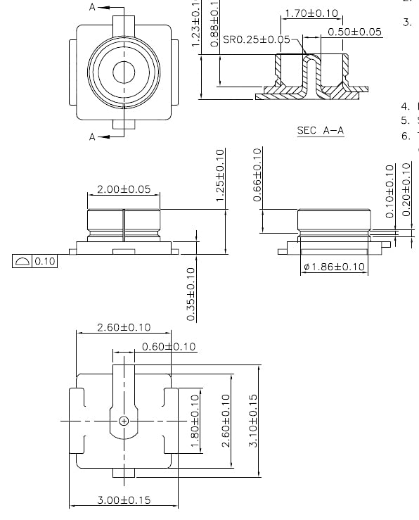 Moechando U.FL���ͥ��� U.FL-R-SMT IPEX/IPX /1���10������