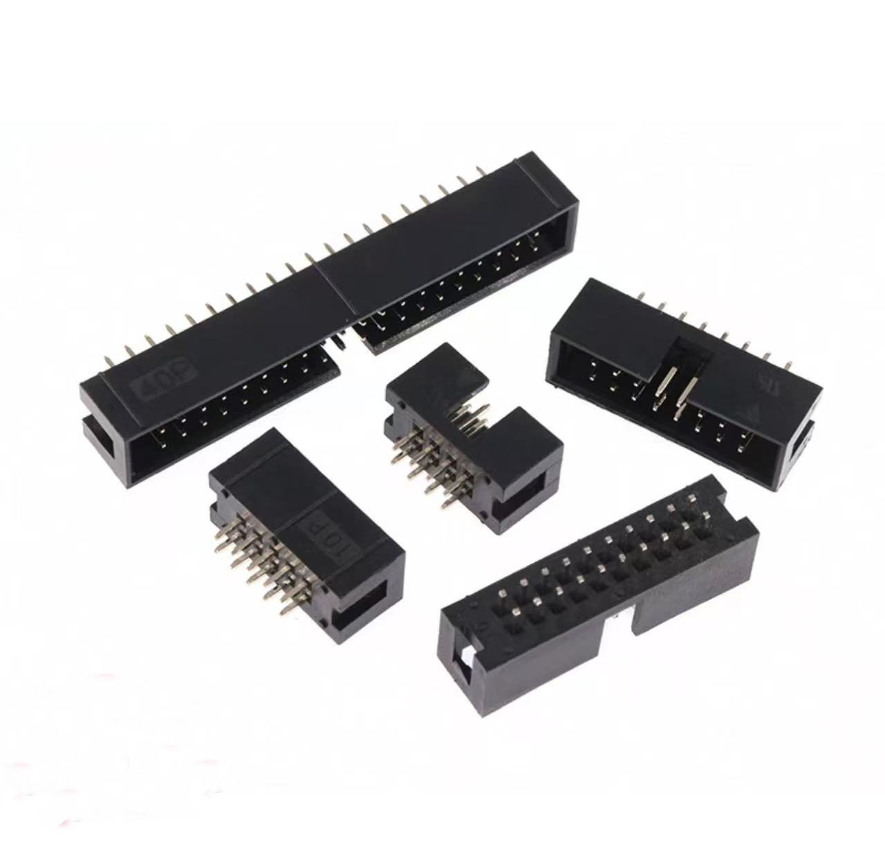 Moechando 2.54mmピッチ ボックスヘッダ ストレート JTAGソケットコネクタ（5個入り）