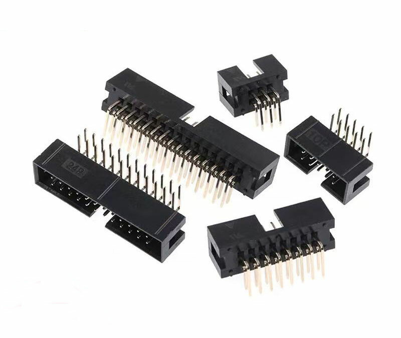 Moechando 2.54mmピッチ ボックスヘッダ アングル JTAGソケットコネクタ（5個入り）
