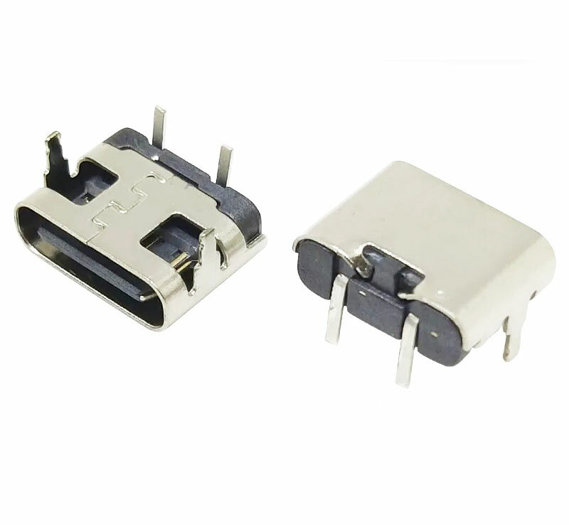 Rakuten - Moechando 電源専用タイプC USBコネクタ TYPE-C 基板スルーホール取付 番：USB-TYPE-C2P（10個入り）