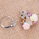 【デコパーツ】☆キャット フラワー ネコ 花☆アクセサリー パーツ デコ電 素材 携帯 電話 デコシール iPhone カバー デコ電 下地 iphone7ケー...