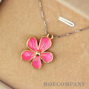 ピンク お花 チャーム ペンダントトップ メタルパーツ ネックレストップ アクセサリーパーツ ハンドメイドパーツ デコパーツ decoparts charm