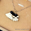 ハット 帽子 リボン ブラック ホワイト チャーム ペンダントトップ メタルパーツ ネックレストップ アクセサリーパーツ ハンドメイドパーツ デコパーツ dec...