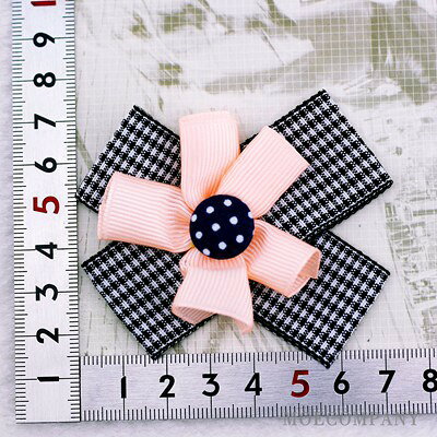 白黒 【1個入り】リボン 布 手芸材料 ハンドメイド 素材 moecompany-10001636 モエカンパニー〜デコ・ジュエリー サンプル画像2