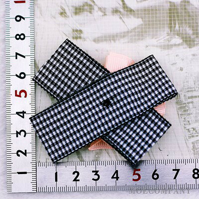 白黒 【1個入り】リボン 布 手芸材料 ハンドメイド 素材 moecompany-10001636 モエカンパニー〜デコ・ジュエリー サンプル画像3